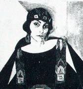 Лидия Мандель. Автопортрет. 1924